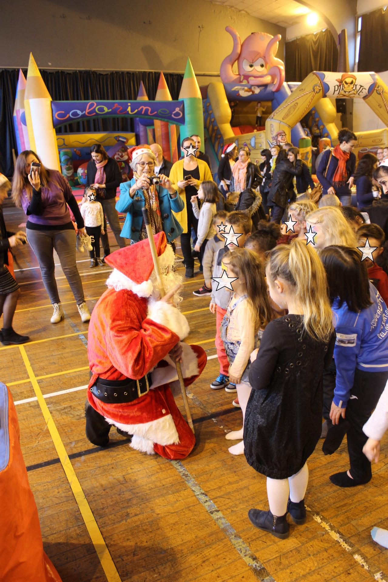 Les enfants et le Père Noel