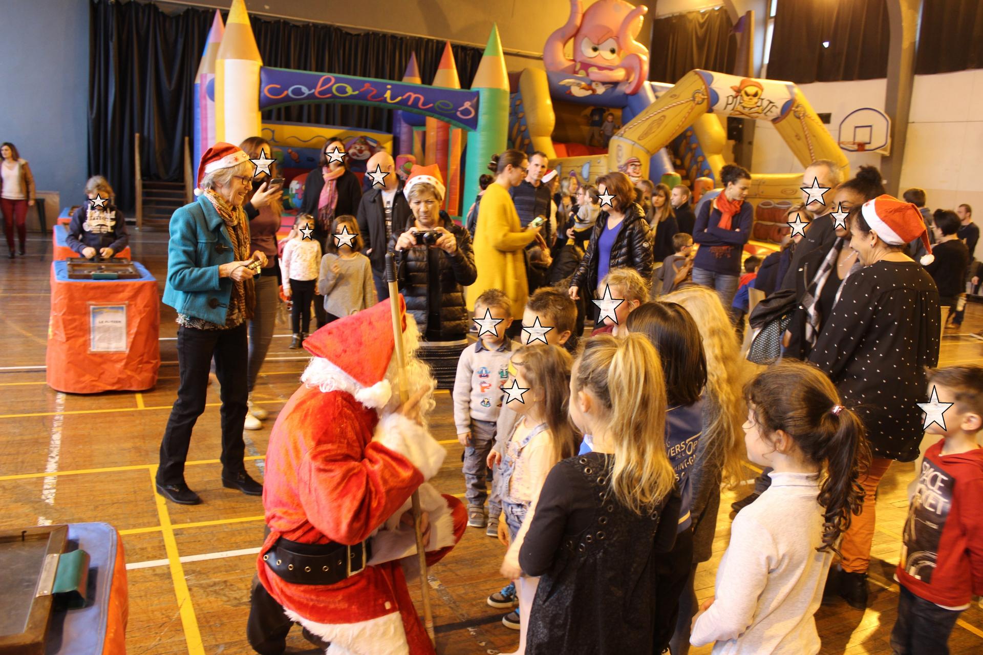 Les enfants et le Père Noel